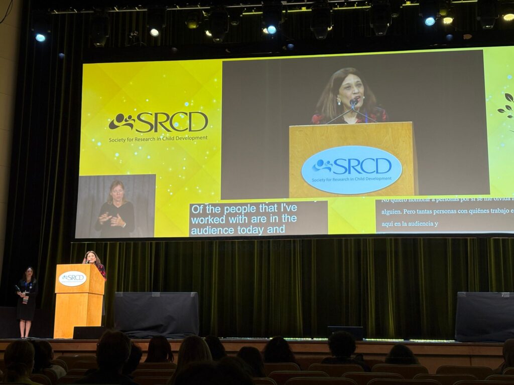 Srcd Professor Nirmala Rao receives the SRCD Distinguished Contributions to ...